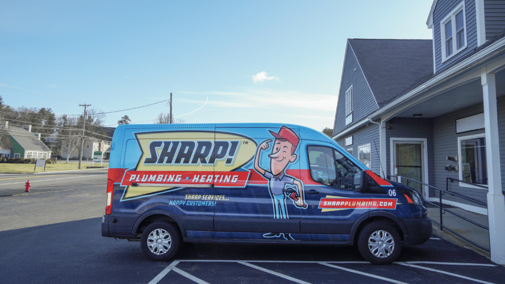 Sharp Plumbing and Heating's Van/ Truck